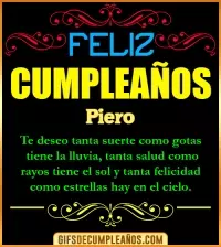 GIF Frases de Cumpleaños Piero